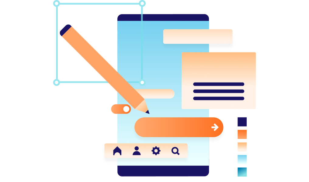 UI/UXデザインのイメージ